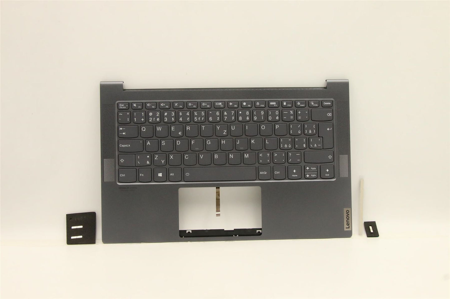 Lenovo Yoga 7-14ITL05 Keyboard Palmrest Top Cover Czech Grey 5CB1B02811