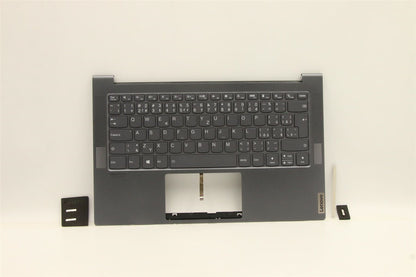 Lenovo Yoga 7-14ITL05 Keyboard Palmrest Top Cover Czech Grey 5CB1B02811