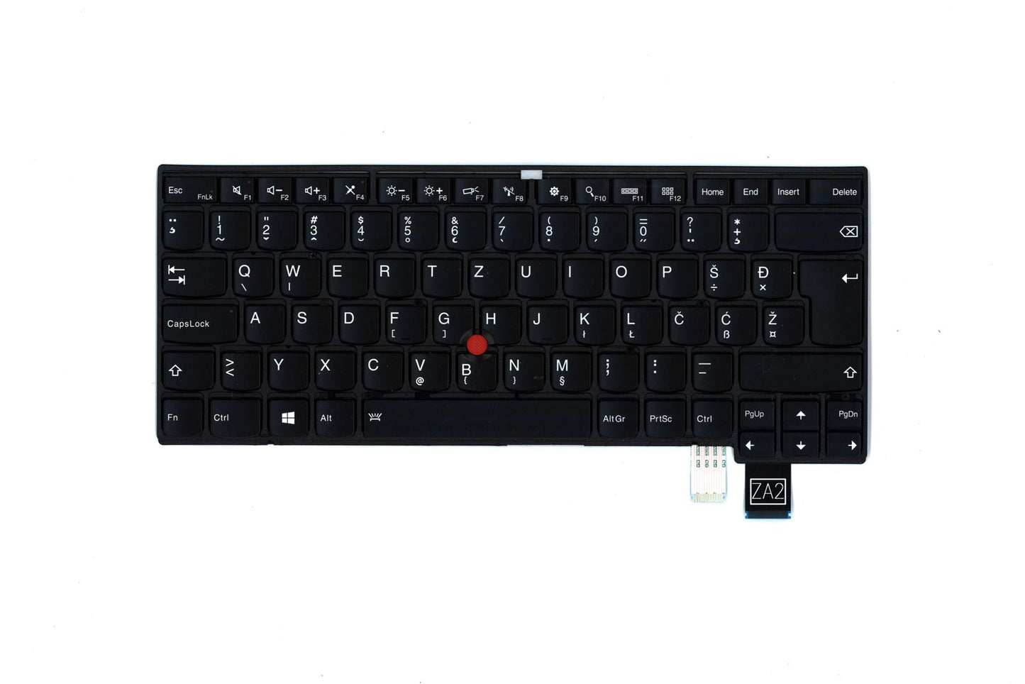 Lenovo ThinkPad T460p Keyboard Slovenian Black Backlit 00UR420