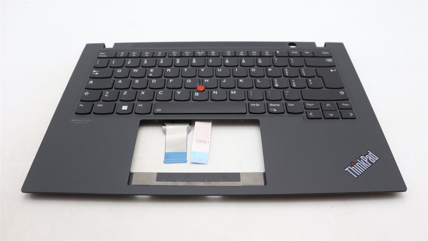 Lenovo ThinkPad T14s Gen 2 Keyboard Palmrest Top Cover Italian Black 5M11F24604