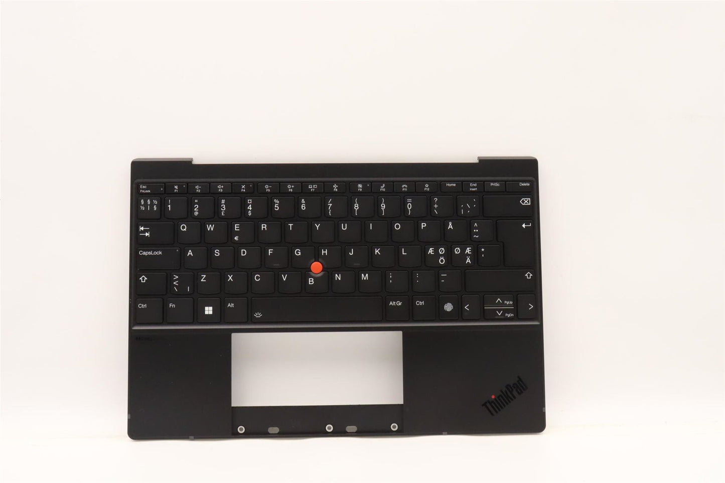 Lenovo ThinkPad Z13 Gen 1 Keyboard Palmrest Top Cover Nordic Black 5M11H94981