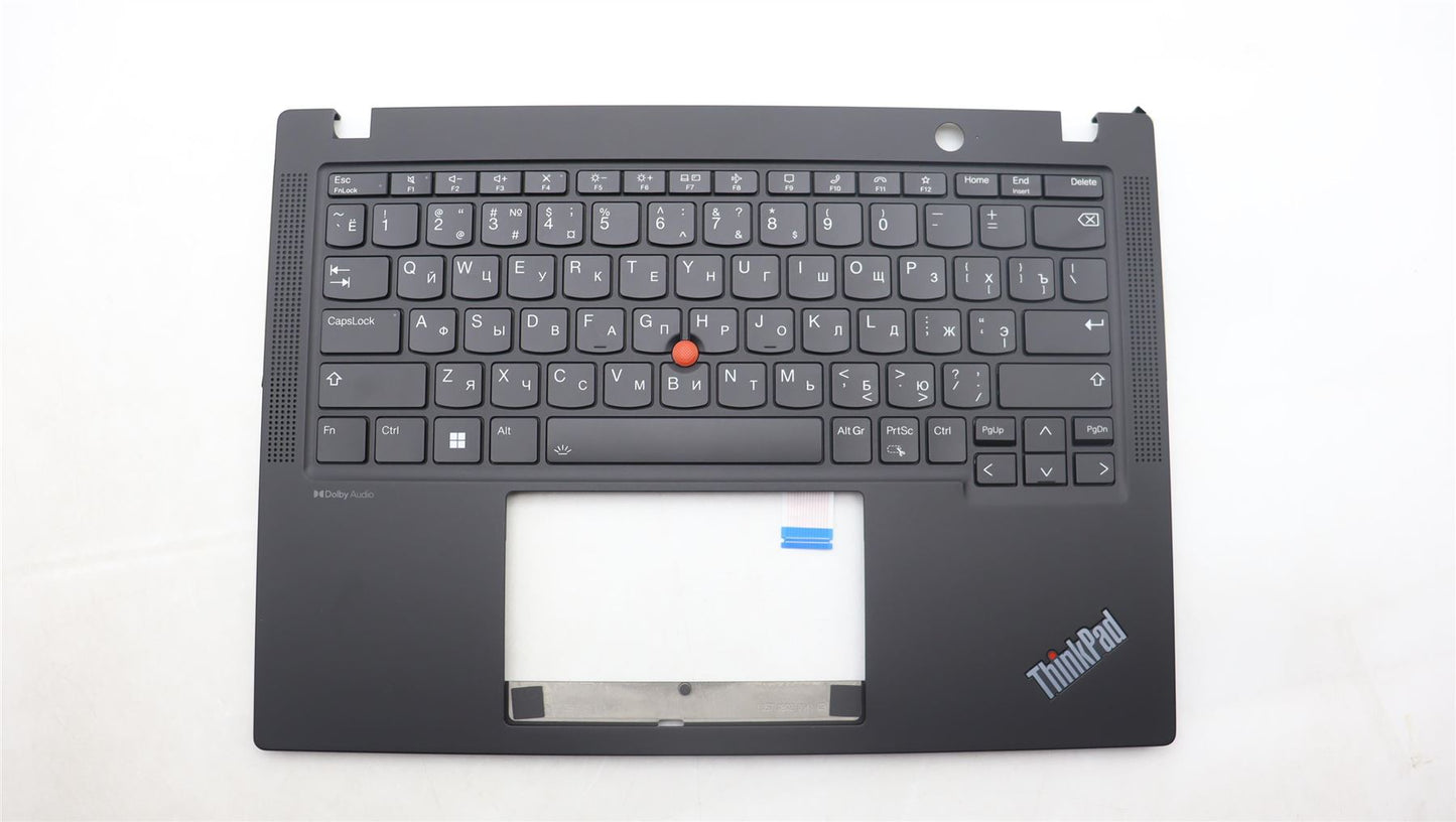 Lenovo ThinkPad X13 Gen 4 Keyboard Palmrest Top Cover Russian Black 5M11L86022