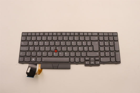 Lenovo ThinkPad T15 Gen 2 P15s Gen 2 Keyboard Danish Grey Backlit 5N21B08422