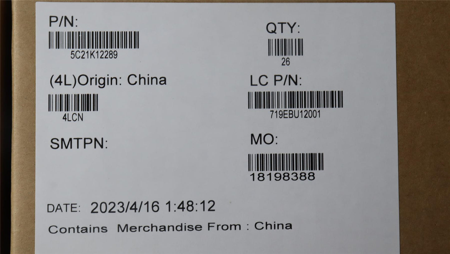 Lenovo CS23 Y4 5M IR 2MC CCY 5C21K12289