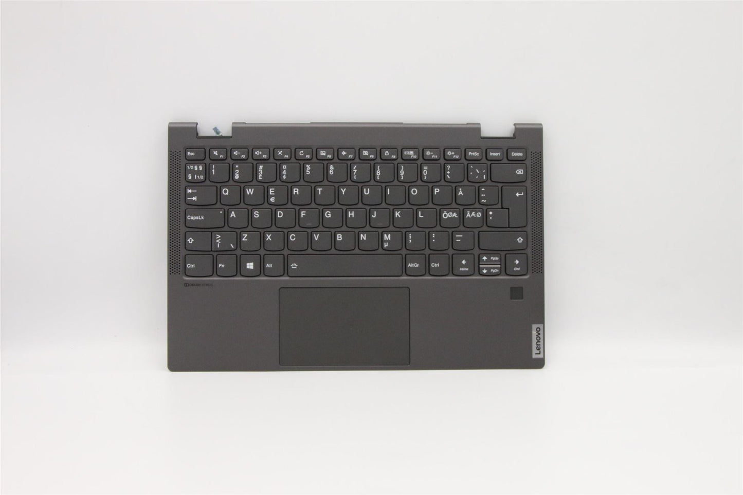 Lenovo Yoga C640-13IML LTE Palmrest Cover Touchpad Keyboard Nordic 5CB0W43804