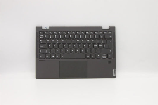 Lenovo Yoga C640-13IML LTE Palmrest Cover Touchpad Keyboard Nordic 5CB0W43804