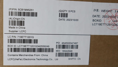 Lenovo IdeaPad 3 16IAH8 Palmrest Cover Touchpad Keyboard Nordic 5CB1M45251