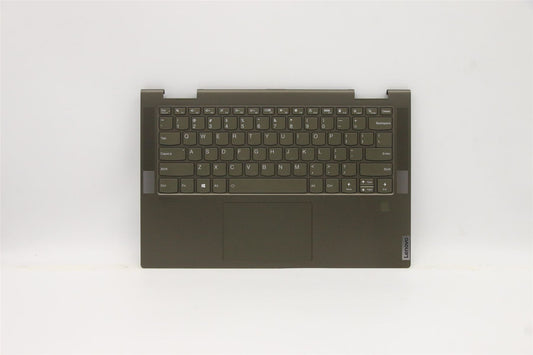 Lenovo IdeaPad 7 14ITL5 Palmrest Cover Touchpad Keyboard US Dark Moss 5CB1A08872