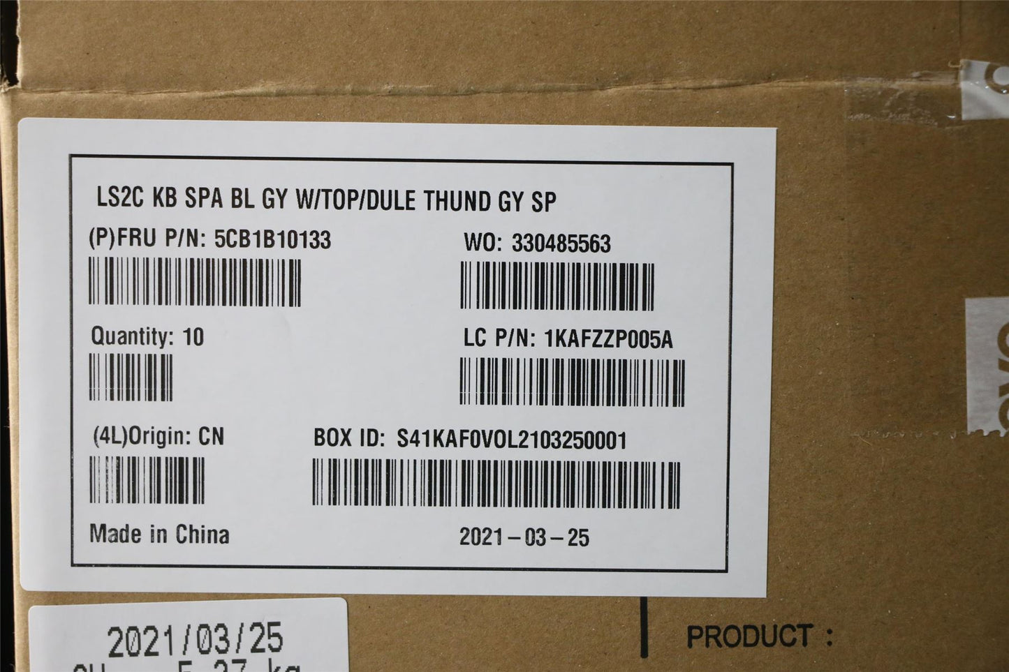 Lenovo Upper Case ASM_SP Q82AC GY 5CB1B10133