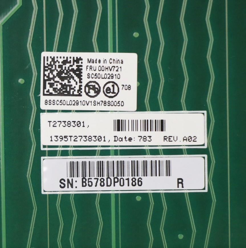 Lenovo 1510,2U ,SLOT6,SGL Riser Board 00HV721