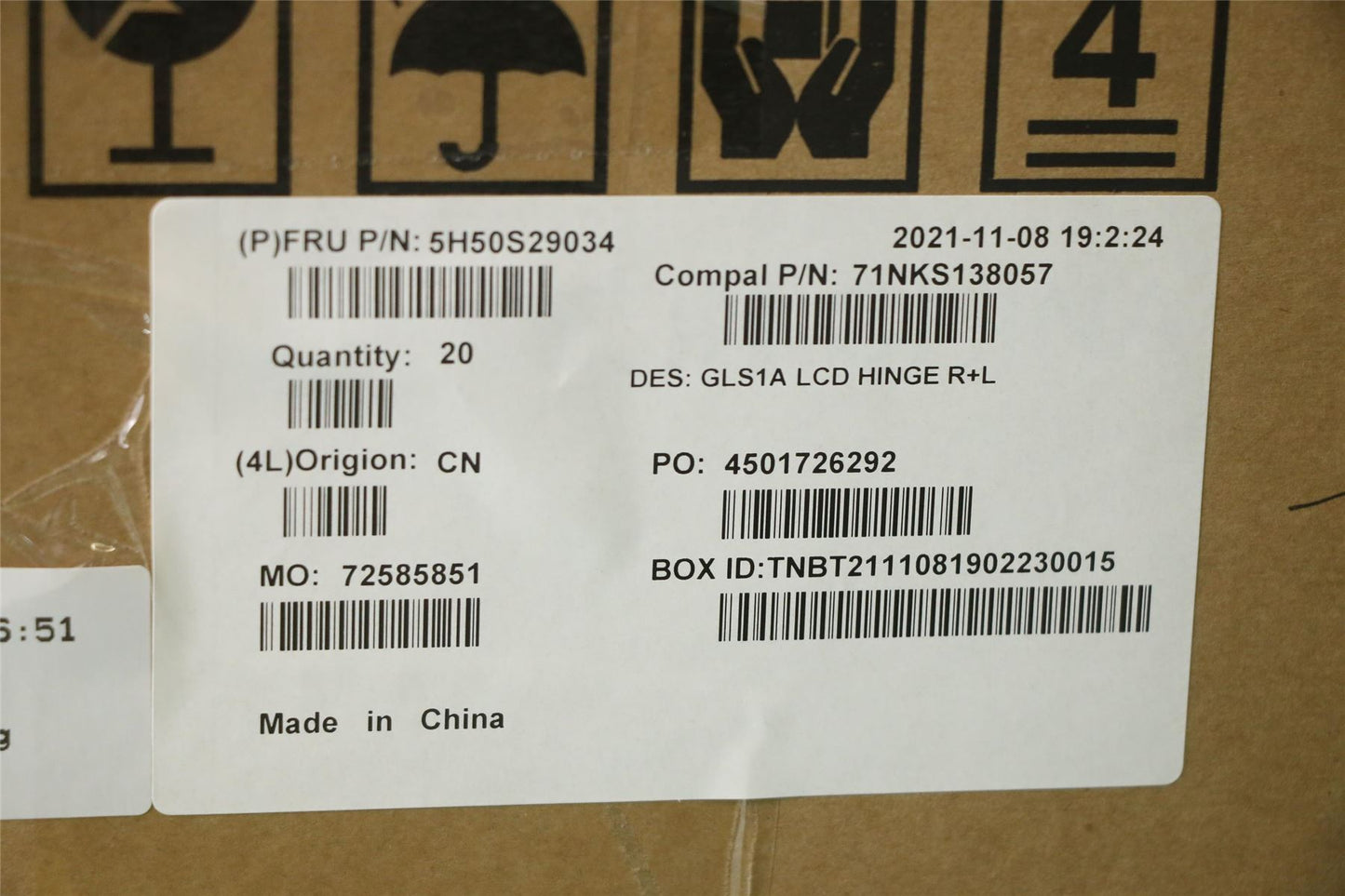Lenovo IdeaPad 1-14ADA7 1 14AMN7 Hinge Hinges Bracket 5H50S29034