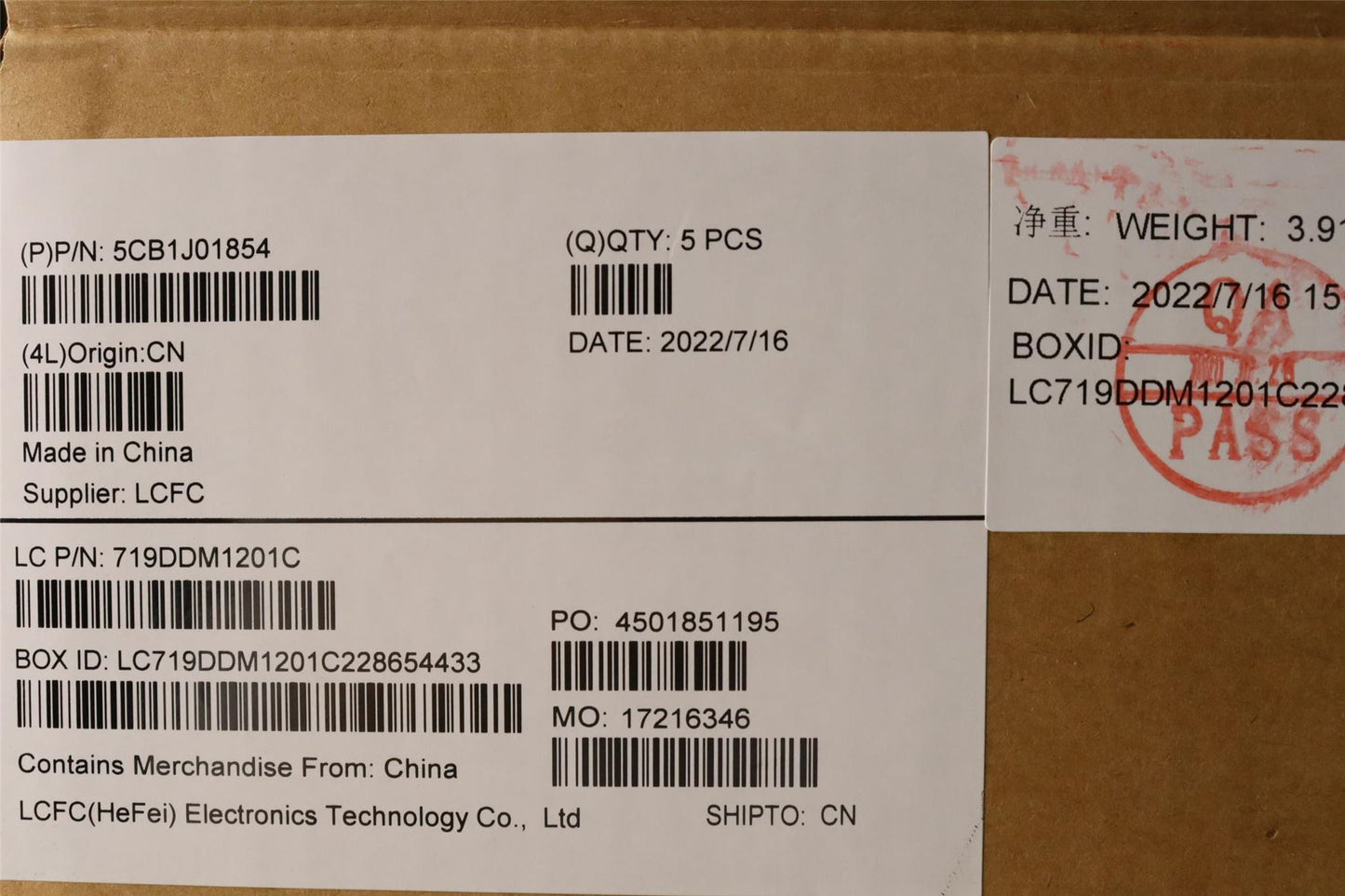 Lenovo Upper Case ASM_BEL L82QG FPSG 5CB1J01854