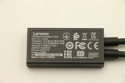 Lenovo ThinkPad Thunderbolt 3 Dock Gen 2 Dock Y Spliter Cable Adapter 5C10V25716