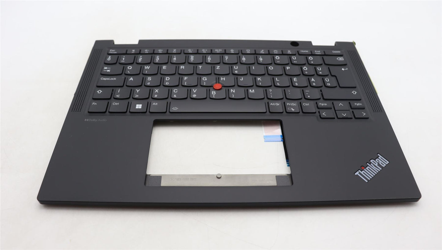 Lenovo ThinkPad X13 Gen 4 Keyboard Palmrest Top Cover Hungarian Black 5M11L64124