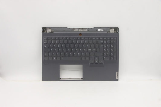 Lenovo Legion S7 15ARH5 Keyboard Palmrest Top Cover Nordic Grey 5CB1B39034