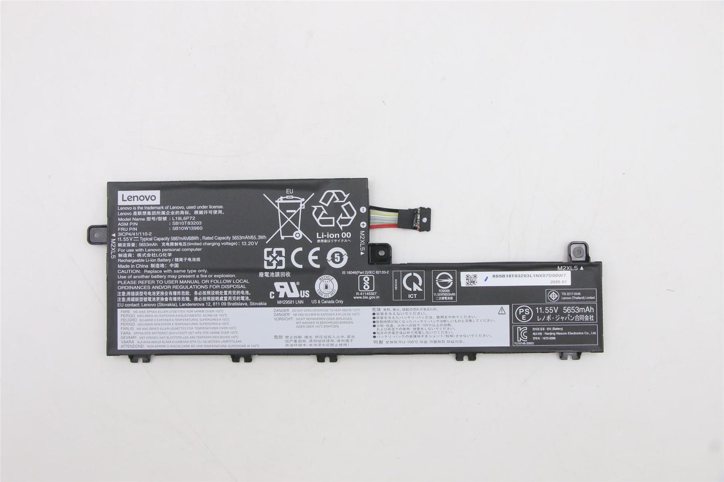 Lenovo ThinkPad P15v 3 T15p 3 Battery 11.52V 68Wh 5B10W13961