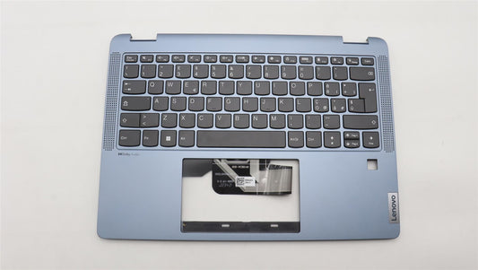 Lenovo IdeaPad 5 14ABR8 Keyboard Palmrest Top Cover Italian Blue 5CB1K20881