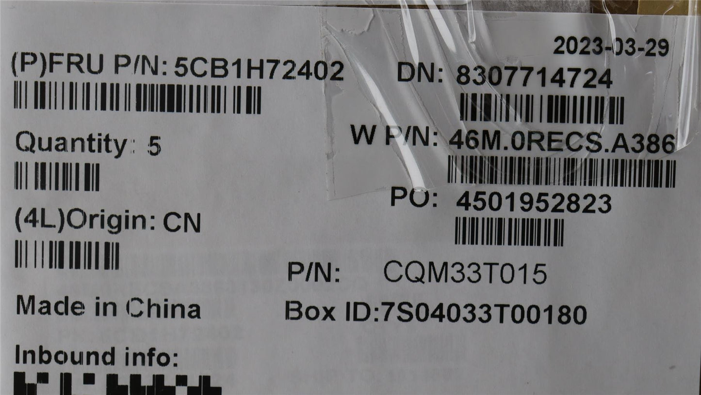 Lenovo Upper Case ASM_BEL W 82R9 SB 5CB1H72402
