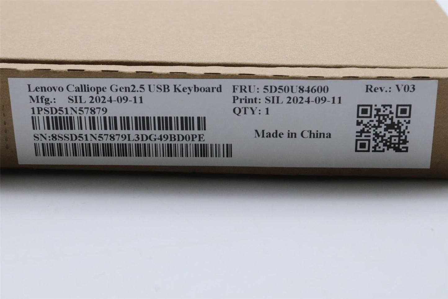 Lenovo DT_KYB Calliope USB G2.5 BK_Swe-Fin 5D50U84600