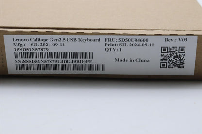 Lenovo DT_KYB Calliope USB G2.5 BK_Swe-Fin 5D50U84600