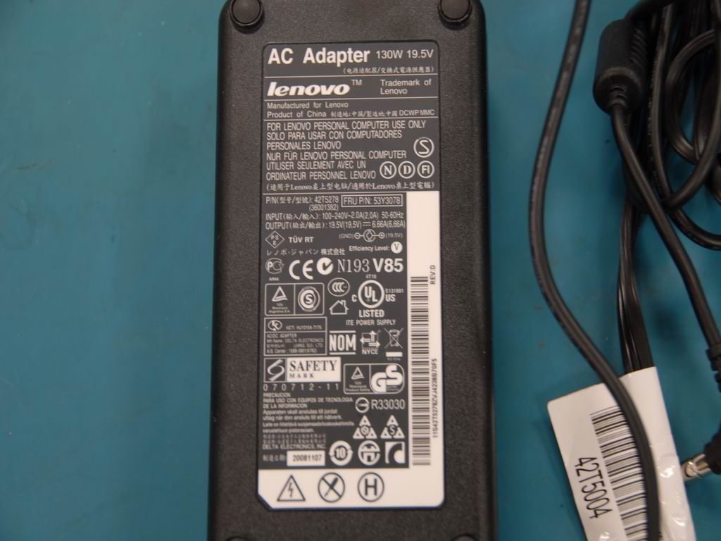 Lenovo Delta ADP-150NB DB ADAPT(R) 150W AC Charger Adapter 36001585
