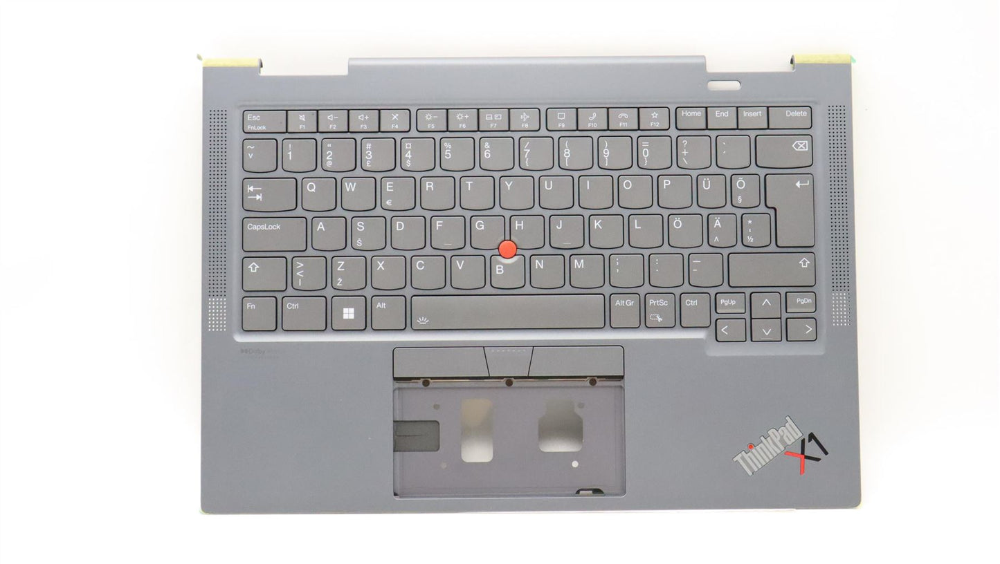 Lenovo ThinkPad X1 7th Gen Keyboard Palmrest Top Cover Estonian 5M11H45793