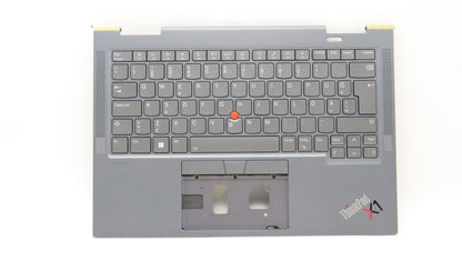Lenovo ThinkPad X1 7th Gen Keyboard Palmrest Top Cover Estonian 5M11H45793