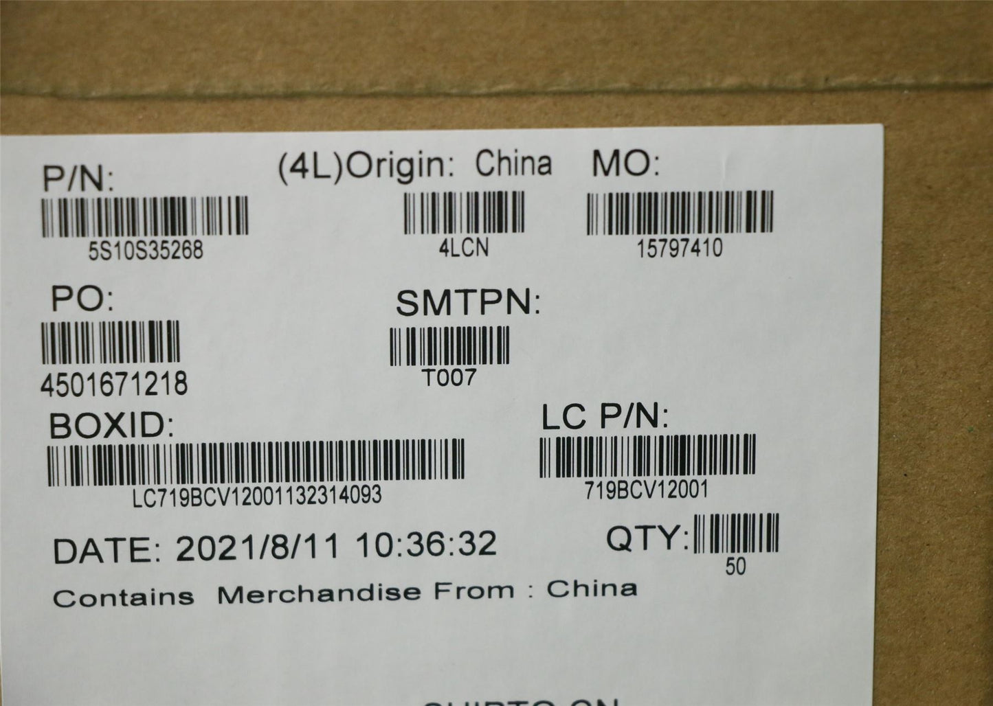 Lenovo SCREW SCREW L 82B0 MM2D4LK3.8D0.8TZKNL+ 5S10S35268