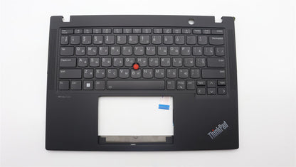 Lenovo ThinkPad X13 Gen 4 Keyboard Palmrest Top Cover Ukrainian Black 5M11L86316