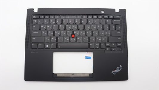 Lenovo ThinkPad X13 Gen 4 Keyboard Palmrest Top Cover Ukrainian Black 5M11L86316