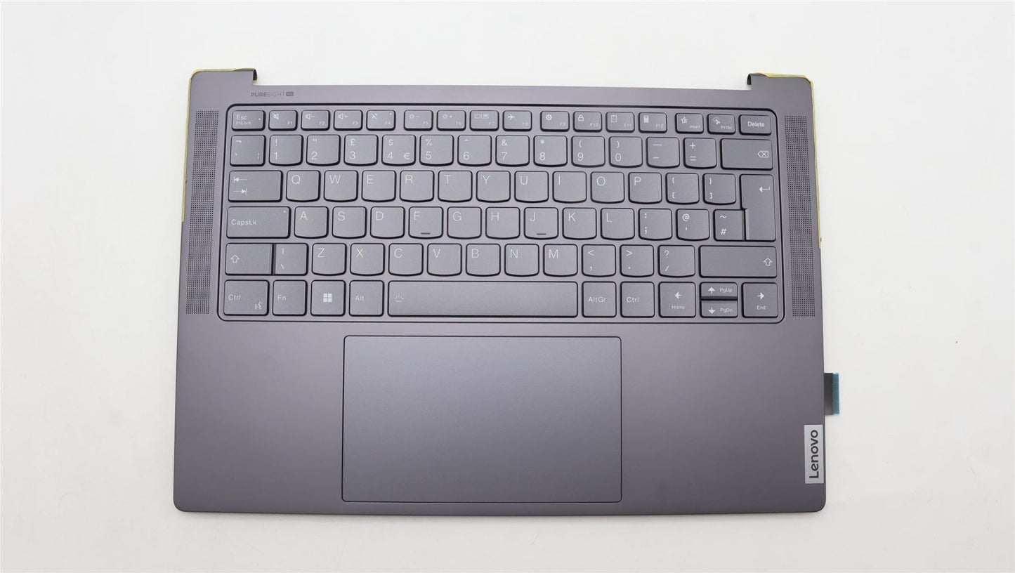 Lenovo Yoga Pro 7 14ARP8 Keyboard Palmrest Top Cover UK Grey 5CB1L50297