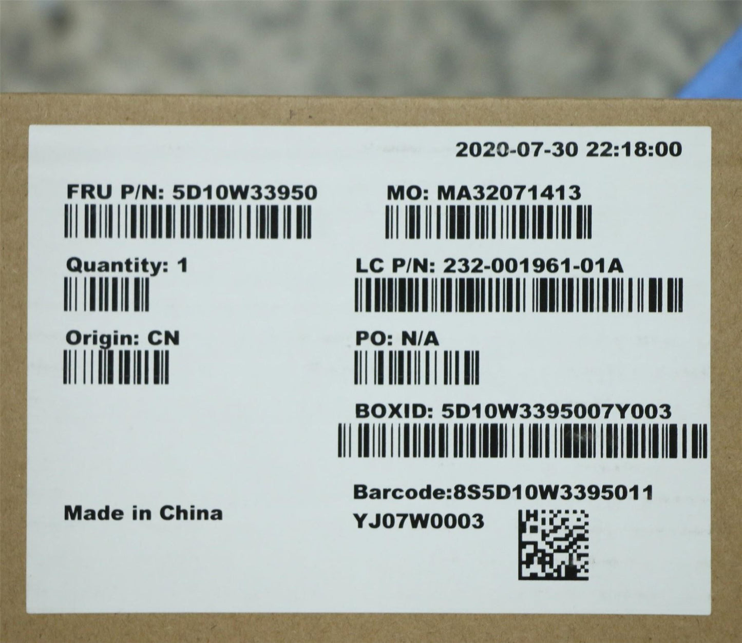 Lenovo INX M238HCR-L3B-C1 5D10W33950
