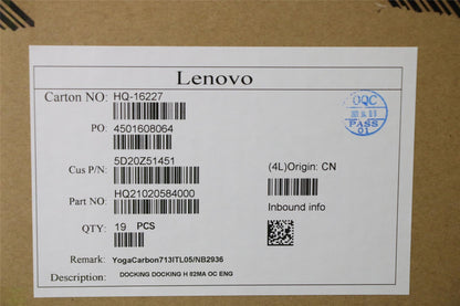 Lenovo Yoga 7-13ITL6 Dock Keyboard Palmrest Touchpad US Black 5D20Z51451