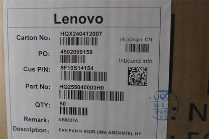 Lenovo FAN H 83DR UMA AMD/INTEL HY 5F10S14154