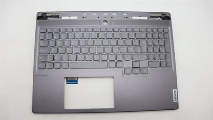 Lenovo Legion S7 16IRH8 Palmrest Cover Keyboard Nordic Grey Backlit 5CB1L67974