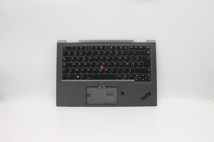 Lenovo Yoga X1 4th Keyboard Palmrest Top Cover Belgian Grey Backlit 5M10V24911