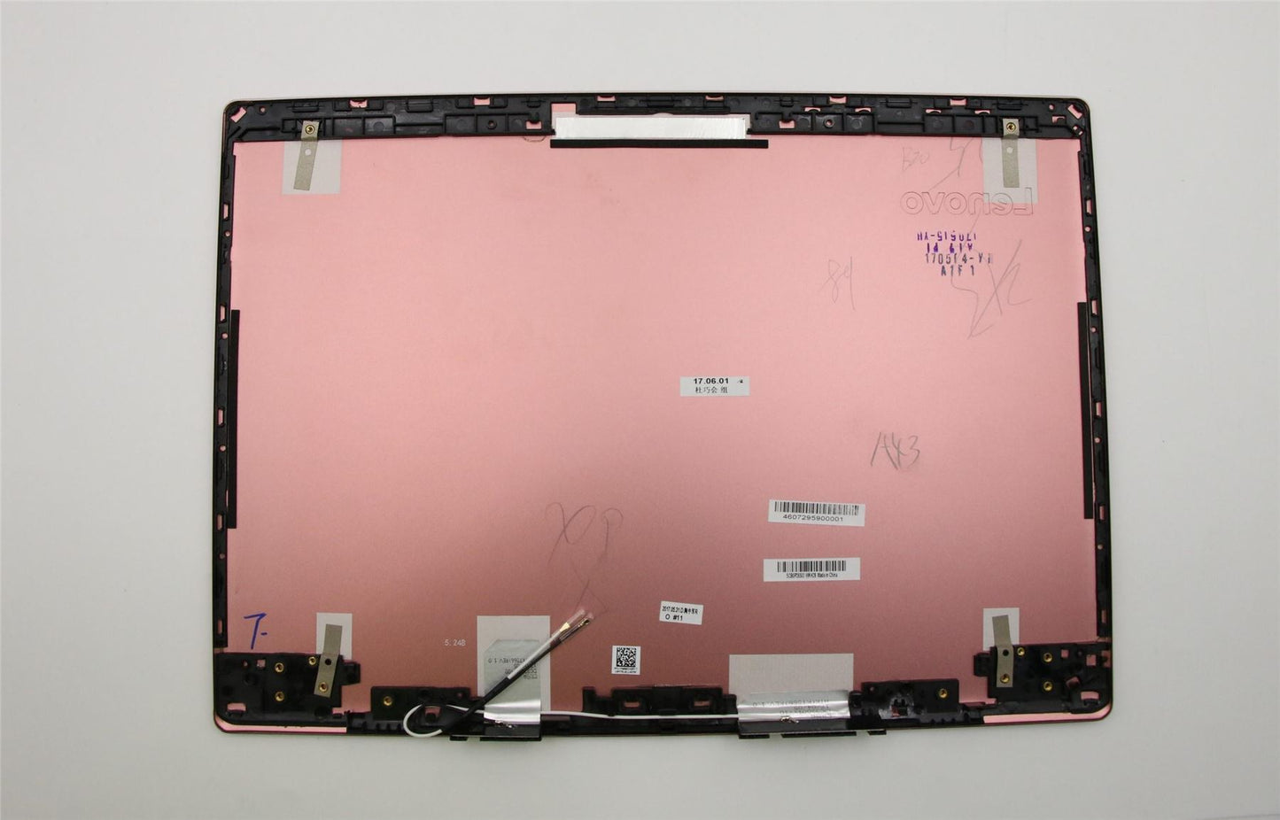 Lenovo IdeaPad 520S-14IKB LCD Cover Rear Back Housing Pink W/Antenna 5CB0P26503