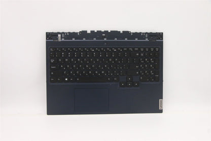 Lenovo 5 15ITH6 Palmrest Cover Touchpad Keyboard Hebrew Blue Backlit 5CB1D10911