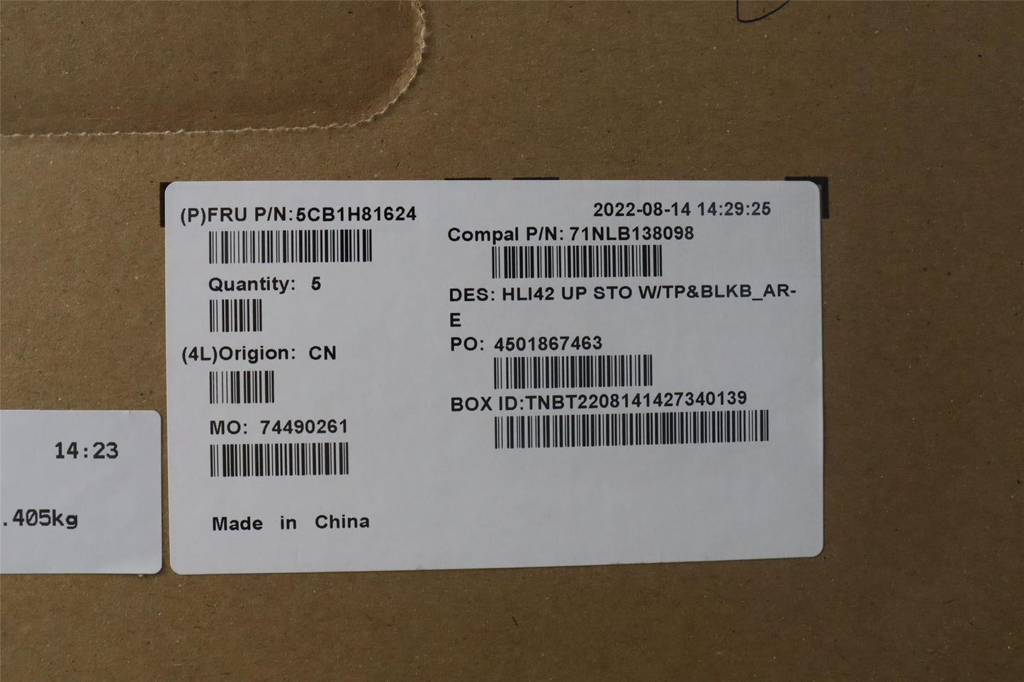 Lenovo IdeaPad 5 14IAP7 5 14ARH7 Palmrest Cover Touchpad Keyboard 5CB1H81624