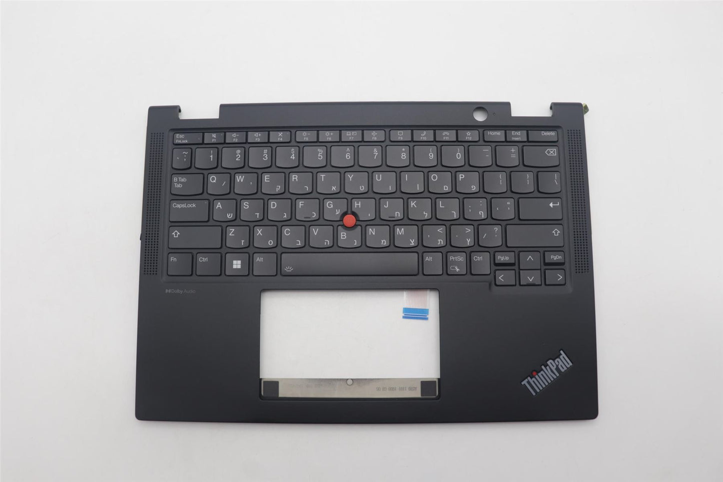 Lenovo ThinkPad X13 Gen 4 Keyboard Palmrest Top Cover Hebrew Black 5M11L64121