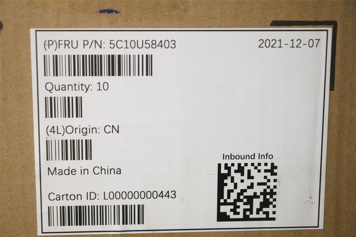 Lenovo Fru, 250mm sensor cable_TCO8 5C10U58403