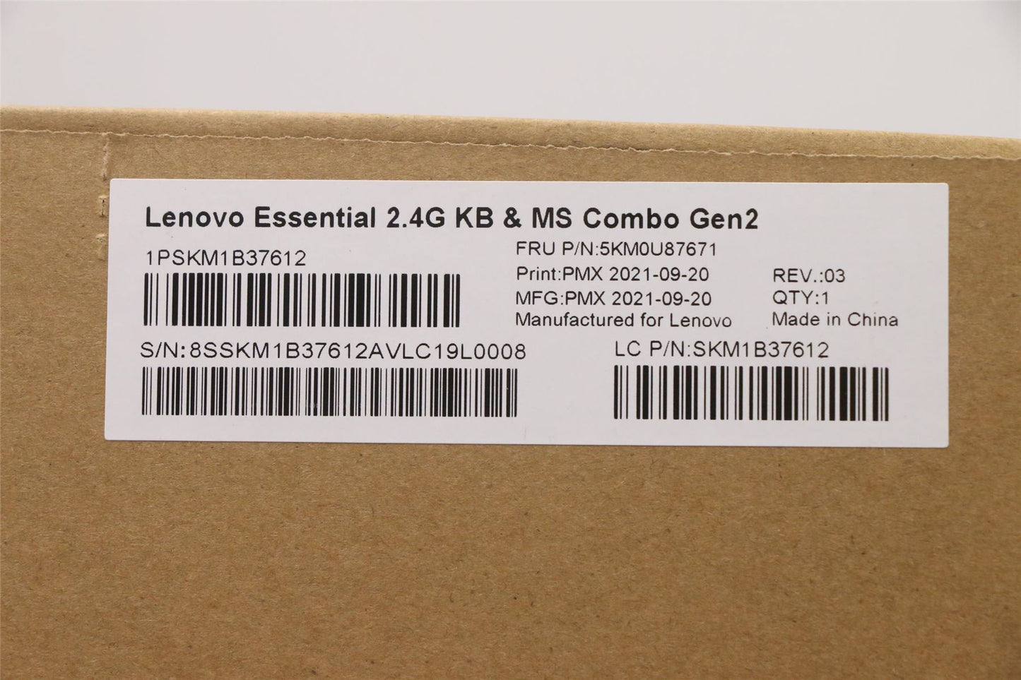Lenovo WL KM Calliope BK UKE 5KM0U87671