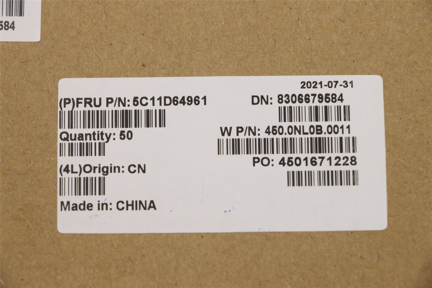 Lenovo Extreme X1 5 Lock Common Key Kit 5C11D64961