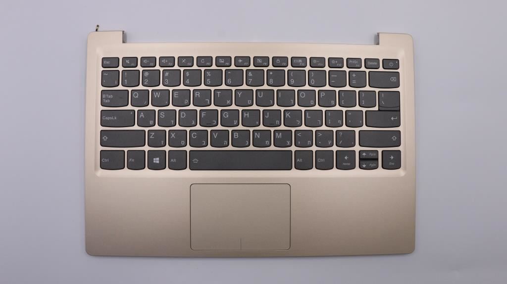 Lenovo IdeaPad 320S-13IKB Keyboard Palmrest Top Cover Hebrew Gold 5CB0Q17534