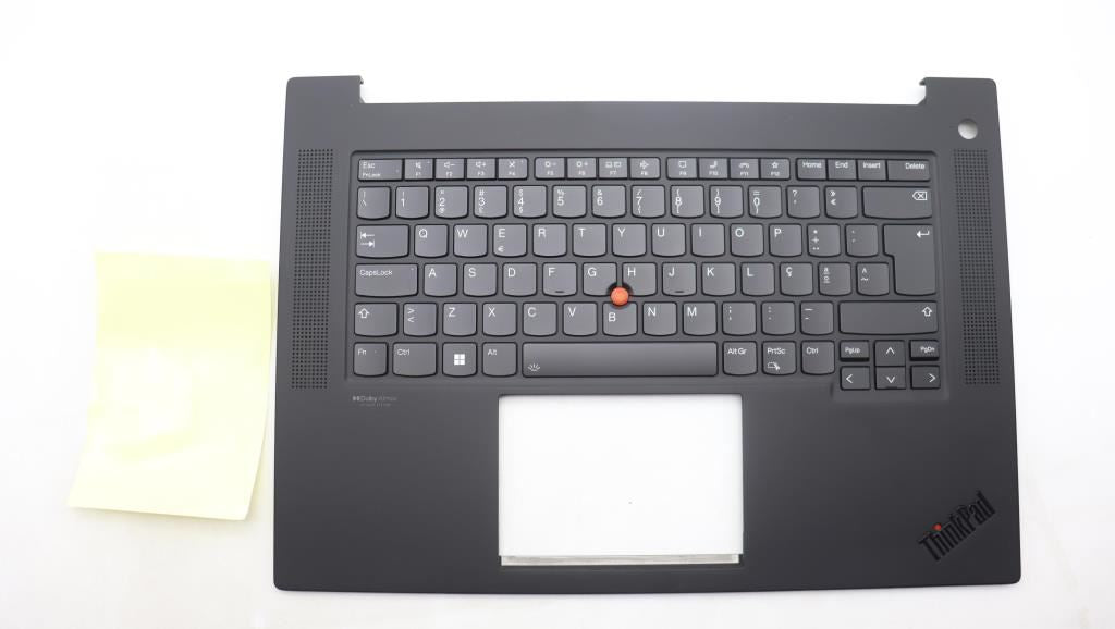 Lenovo ThinkPad P1 Gen 6 Keyboard Palmrest Top Cover Portuguese Black 5M11L89054