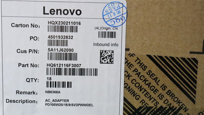 Lenovo IdeaPad 5 14IRL8 5 16IRL8 AC Charger Adapter Power supply 100W 5A11J62090