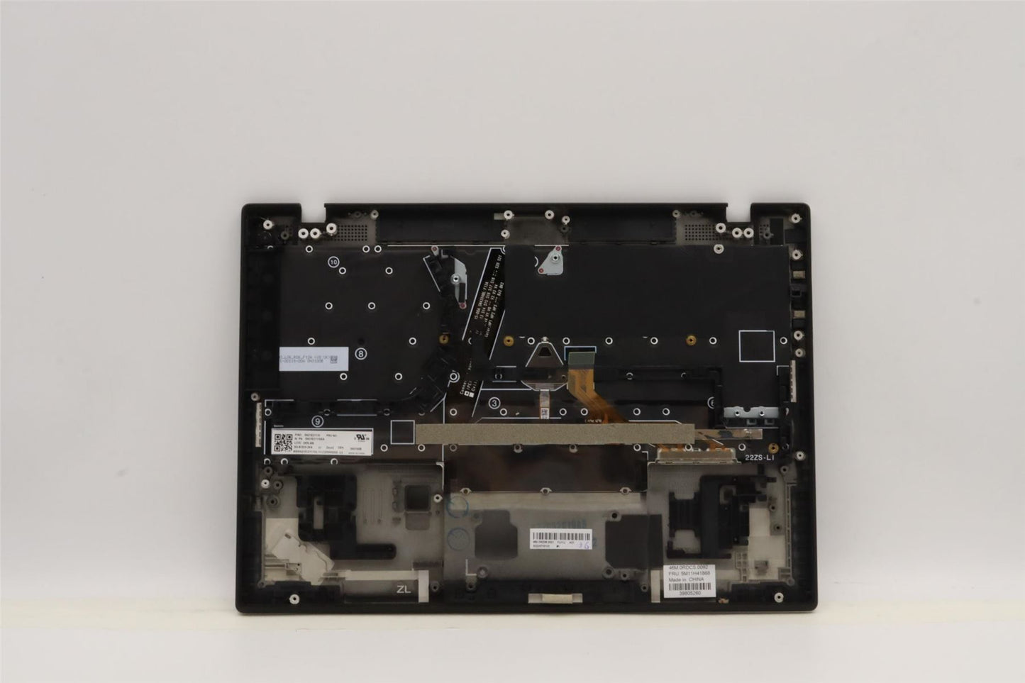 Lenovo ThinkPad X1 Gen 2 Keyboard Palmrest Top Cover Danish Black 5M11H41796