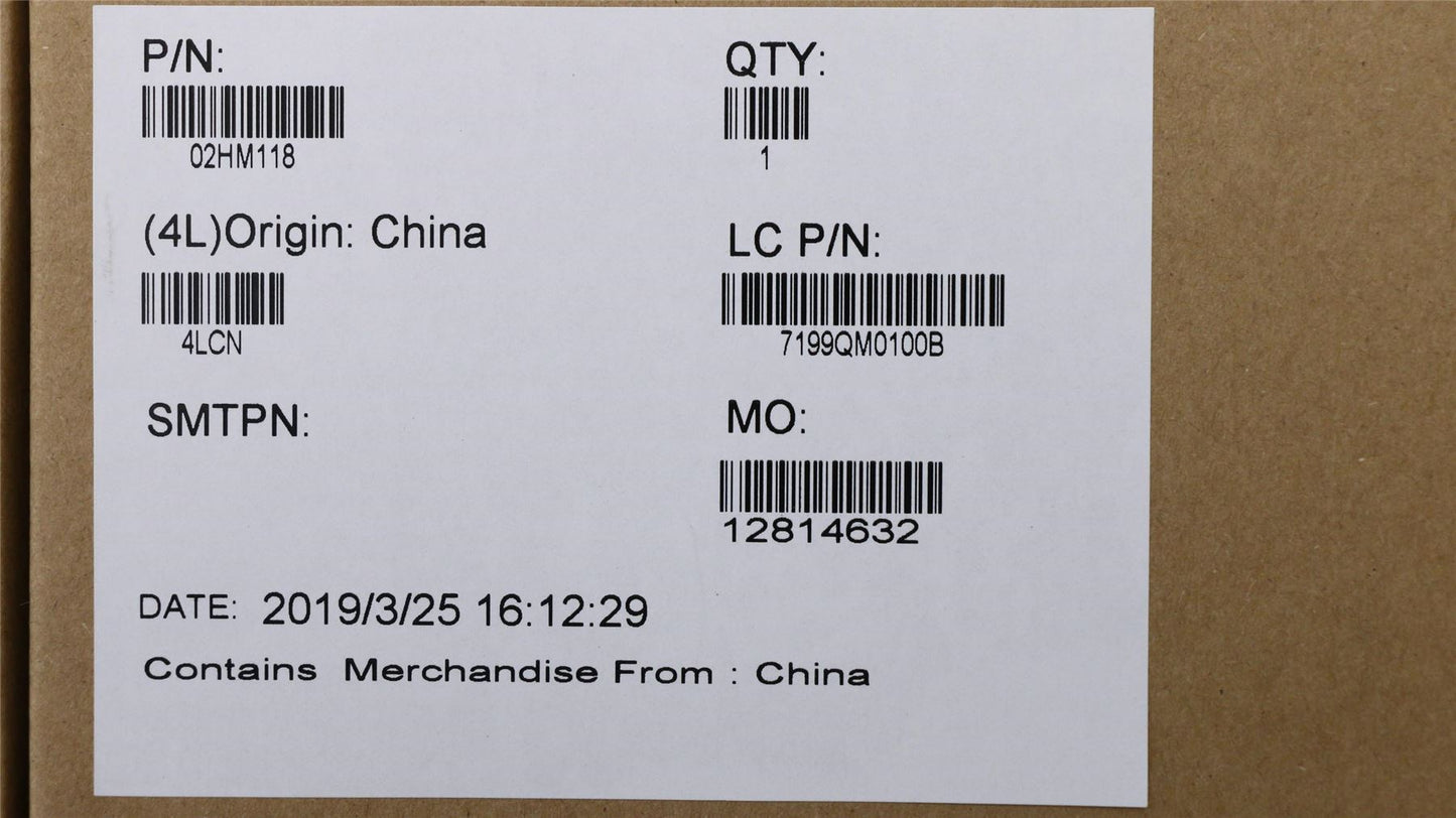 Lenovo MECH_ASM KBDBezelASM US ENG SilverBL LTN 02HM118