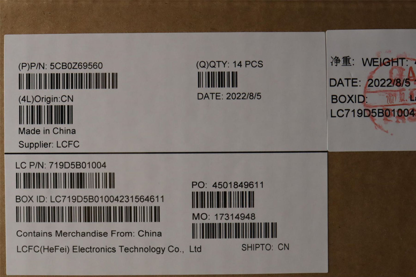 Lenovo FRU T14G3_C_COVER_HC_WL_SUB_ASSY 5CB0Z69560