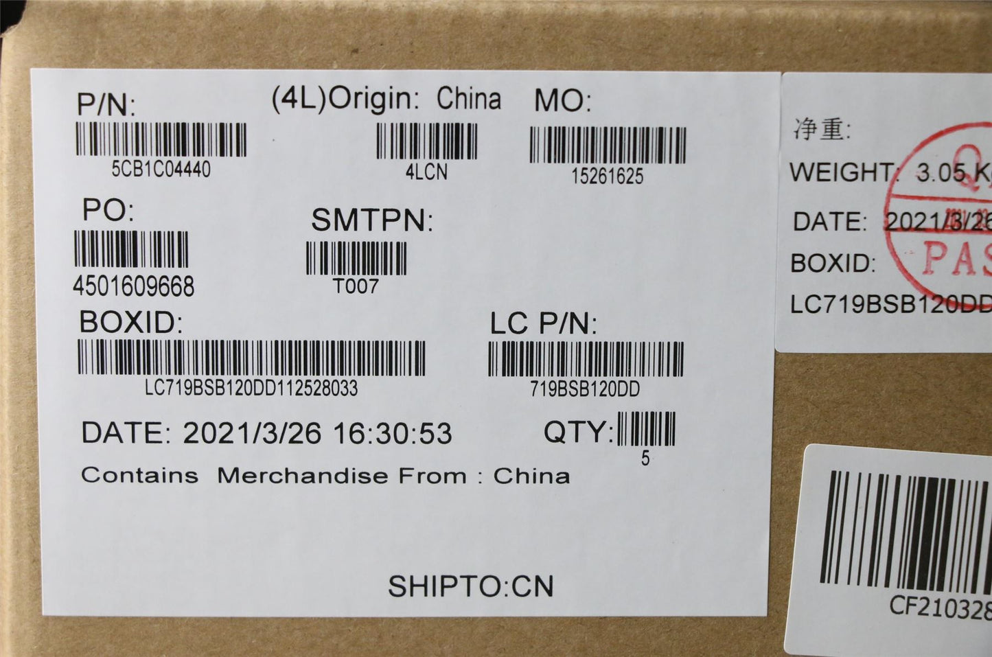 Lenovo IdeaPad 3-14ITL6 3-14ADA6 Palmrest Touchpad Cover Keyboard 5CB1C04440